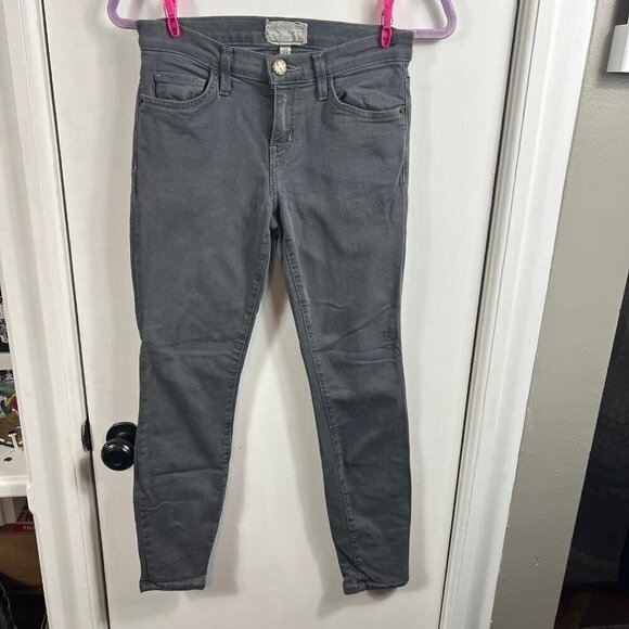 Current/Elliott THE STILETTO SKINNY JEAN gray ankle length - Picture 3 of 11